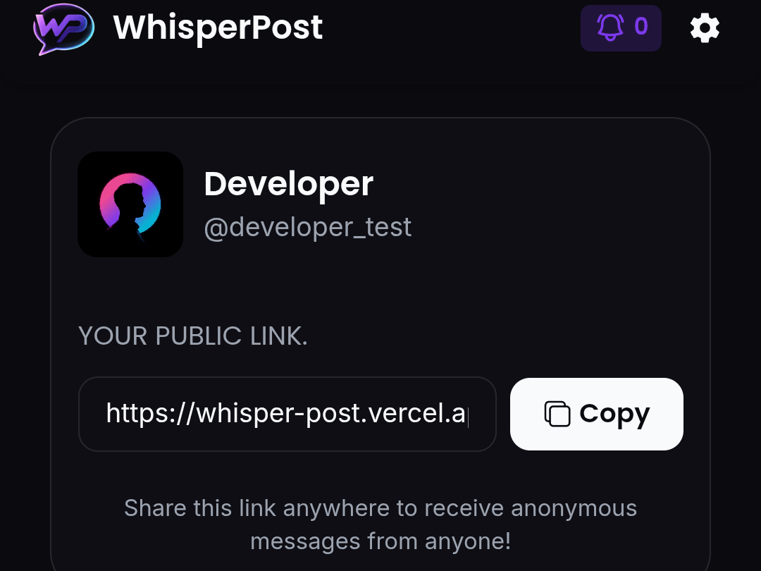 Copy Your Link